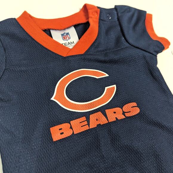 NFL Chicago Bears Football Team Apparel Onesie Baby Girls Sz 3-6m Ruffle Butt - Picture 2 of 4